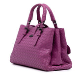 Small Nappa Intrecciato Roma Satchel